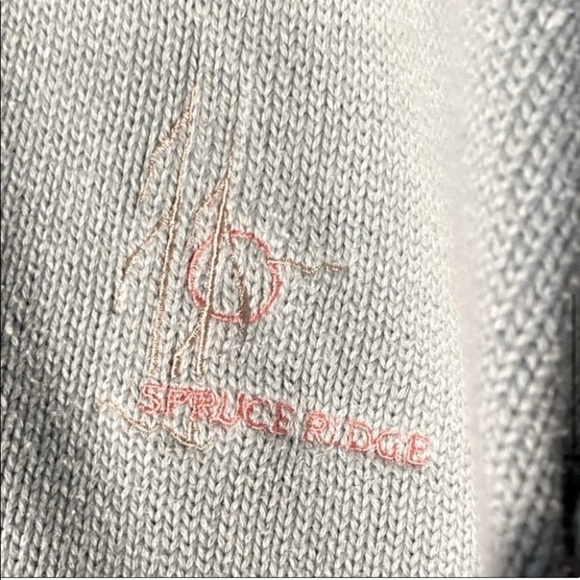 Vintage La Mode Spruce Ridge Pastel Colour Block Button Up Knit Cardigan M - Picture 9 of 14